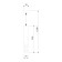 Suspended accent Elektrostandard, DLN003 GU10 55x55x350 mm, IP20, black matte color