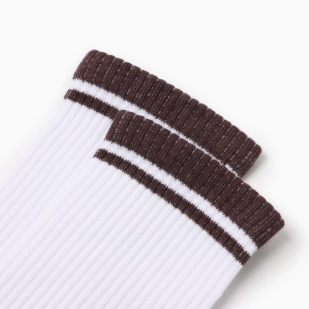 Women's socks, white/brown color, rr 23-1