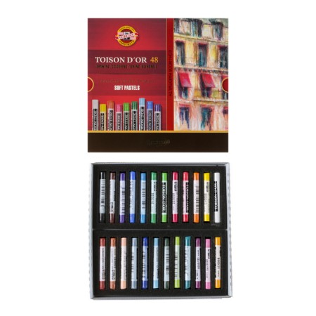 Pastel dry art 48 colors, Koh-I-Noor Toison D`or 8516/48