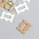Decor for creativity plastic "Rectangular frame" Faspery 15 pcs mix 1.6x1.1 cm