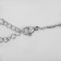 Bracelet ceramics "gom", white color in silver