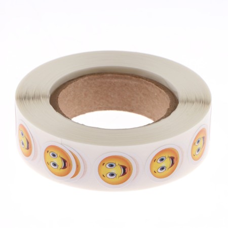 Stickers in the roll "Smiles - 2" diameter 1.5 cm, 1000 pcs.-1