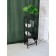 Bathroom rack 3, 350x250x964, black muar/colorless glass