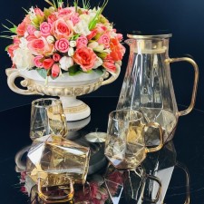 Drinking drink Lenardi, 6 glasses and a decanter 1.85 liters