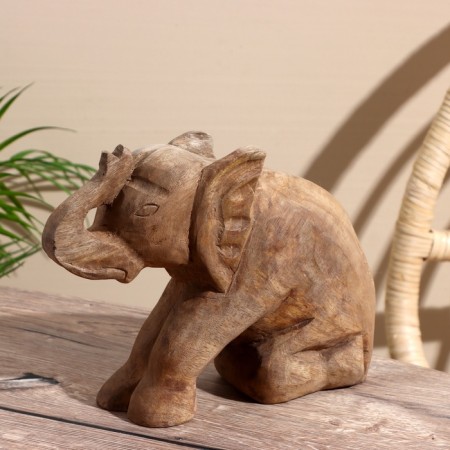 Souvenir "Elephant" manpower tree 26x8x20.5 cm-3
