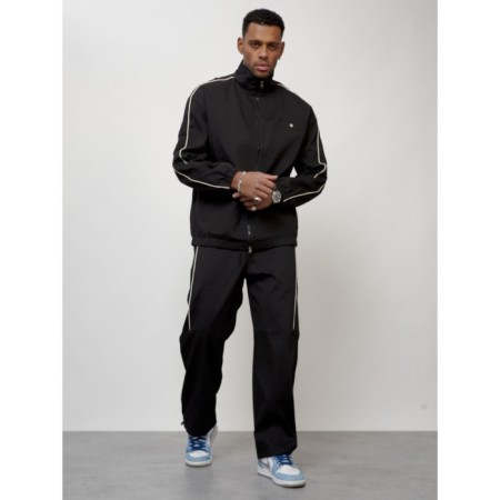 Sports suit men's, size 52, black color-8