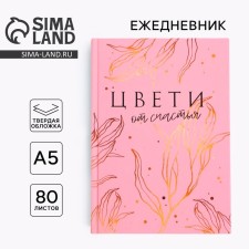 Diary in a solid cover A5, 80 liters 