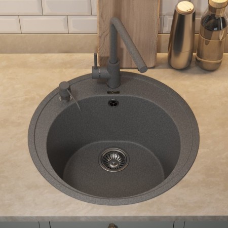 Quartz-quartz kitchen-quartz Uperwood Quartz UPD-01, round, color 03 gray-1