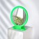 Mirror desktop "circle", D mirror surface 9.5 cm, green color
