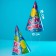Paper cap “Happy Birthday”, balloons, set 6 pcs.