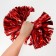 Pompom 1pc, red color, foil