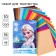The set "Anna and Elsa" A4: 10 l. tsv. monost. chalk. cardboard and 16 l. tsv. double. papers, cold heart 9
