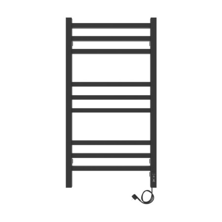Two -towel electric Laris Astor ChKCh9, 350x700 mm, 9 crossbars, right, black