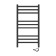 Two -towel electric Laris Astor ChKCh9, 350x700 mm, 9 crossbars, right, black