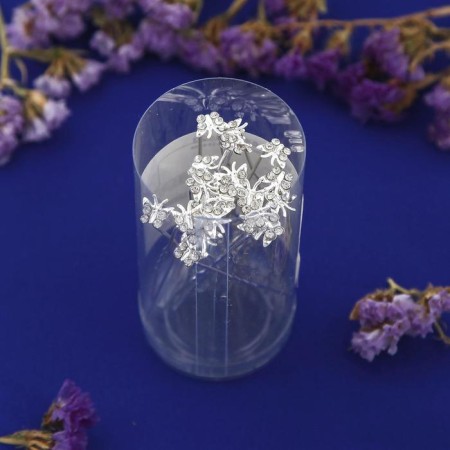 Hair hairpin "Mini butterfly" 0.8 cm, mix-1