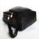 City backpack of artificial leather with lightning, 4 pockets, black color