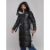 Coat insulated winter female, size 42, black color