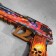Wooden souvenir "Pistol-Razinokota" multi-colored