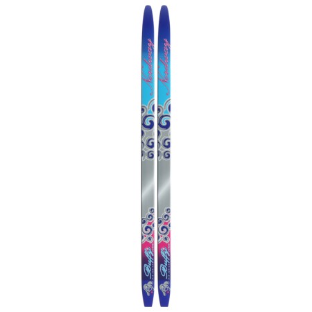 Plastic skis, 110 cm, with a notch, color mix-12