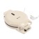 Electric wafer KitFort KT-1624, 1000 watts, Vienna waffles, beige