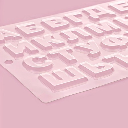 Mold Confectionery for decorating the baking "Alphabet", 35 × 20 cm-2
