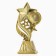The Star Cup, award figure, gold, 16.5 x 8 x 5.8 cm.