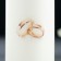 Candle-cylinder Wedding "Engaping Rings", 5x9.5 cm, white, home, handmade