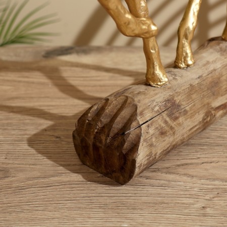 Souvenir "Deer" Polim. Smol, manpower tree 26.5x13x36 cm-6
