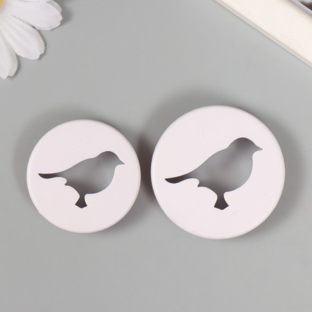 Cathers for polymer clay "bird" set 2 pcs d = 4 cm 4.7 cm-1