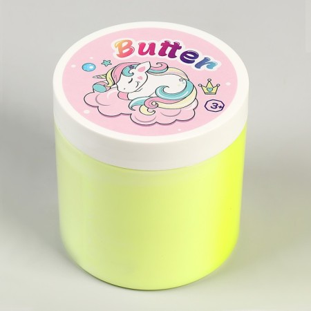 Slime "Glass", Butter series, yellow, 350 g
