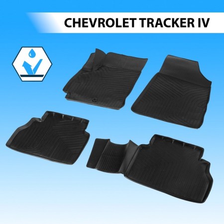 Rival Salon mats for Chevrolet Tracker IV 2021-V., Polyuretan, 4 parts