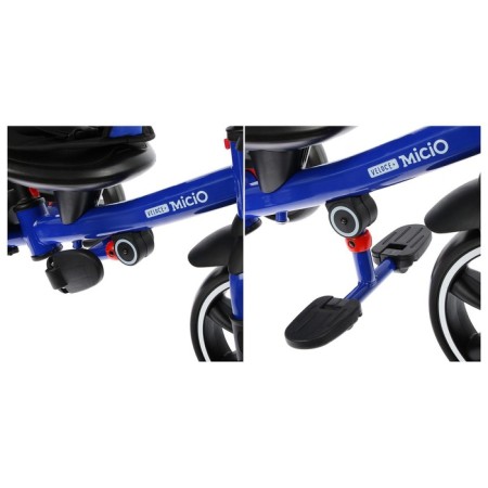 Three-wheeled bicycle Micio Velocet +, Wheels EVA 10 "/8", Dark blue color-4