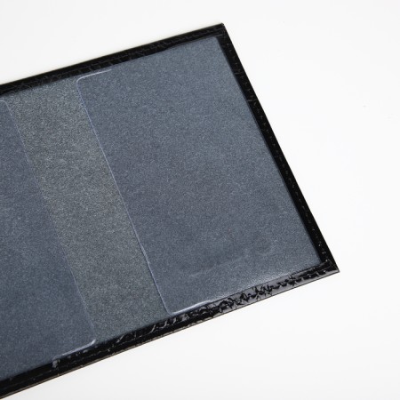 Covers for passport, textura, black color-5