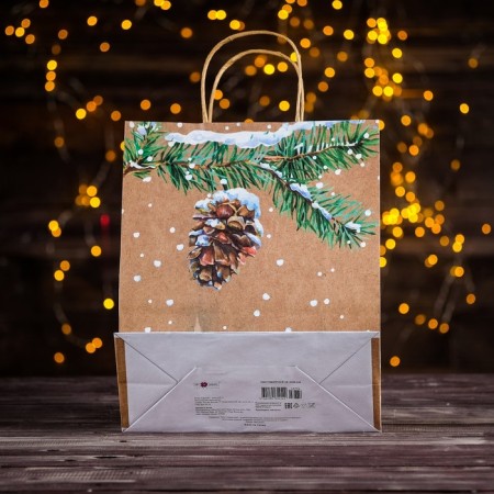 Gift package "Winter in the village", 26 x 32 x 12 cm-1