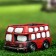 Pot "Bus Bart" Red, 11.5x7x7cm