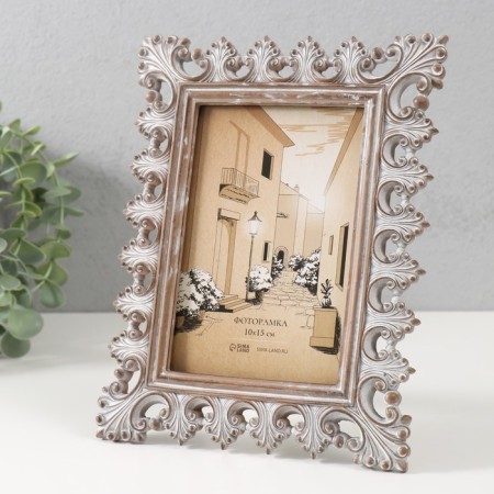 Photo frame Polystone 10x15 cm "Verona" Vintage 17x1.7x22 cm-1