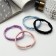 Hair elastic band "Mahrushka Sport" weaving mini chaos, 5 cm, mix