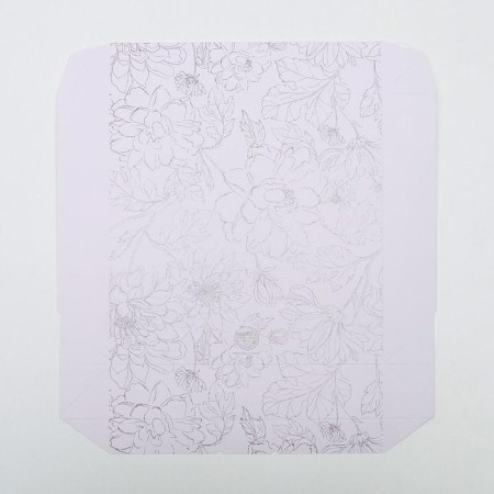 Confectionery packaging, boxing box "Flowers", 20 x 20 x 4 cm-3