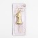 Candle for the cake "Golden with stars", figure 1, 5.5 cm