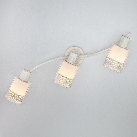 Silvia 3x40W lamp E14 white, gold-1