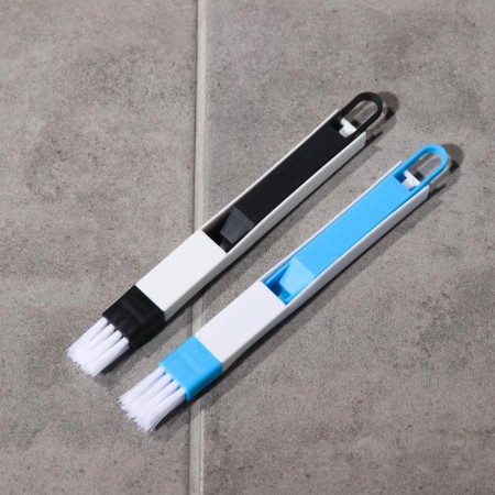 Brush-Chiste for cleaning windows and narrow openings of a share, with a scraper with a screensaver, color mix-6