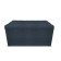 Puff with a lid and weighting, 800 × 400 × 420 mm, horn lunar, color Navy