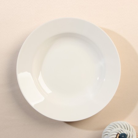 Deep porcelain plate City, d = 20 cm, 500 ml, white-1