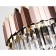 Crystal chandelier with Ambrella Light, Traditional, Tr5290, E14, Pink Gold, Gold