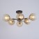 Sender chandelier 6he27 40W black and gold 58x58x27 cm