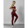 Sports suit female, size 44, burgundy color
