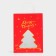 Gift package with the "Christmas tree" window 26 x 35 x 16 cm, red