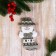 Soft suspension "A snowman in a suit with an ornament forest in a toe" 7x14 cm, gray