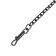 Metal leash, 120 cm x 2.5 mm, black