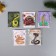 A set of postcards with seeds "grow itself" "snakes" 5*7cm
